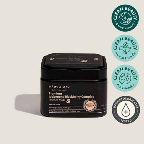 Mary&may Premium Idebenon Blackberry Complex Ampoule Mask 20ea Αναζωογονητικές Αναζωογονητ