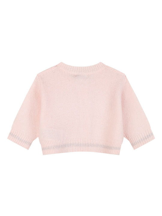 Energiers Kids Cardigan Knitted Pink