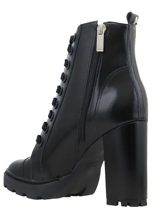 Leather Women's Ankle Boots Black
