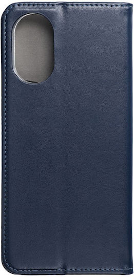 Oppo Book Fabric / Silicone / Plastic Navy Blue (OPPO A18, OPPO A38)