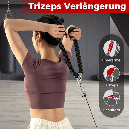 3-Piece Tricep Rope Attachment Costway Sp38092