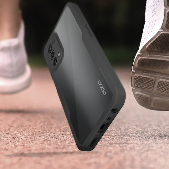 Hülle Oppo A54 A74 5G Plexiglas Rückseite Polymer Front Kontur Schwarz