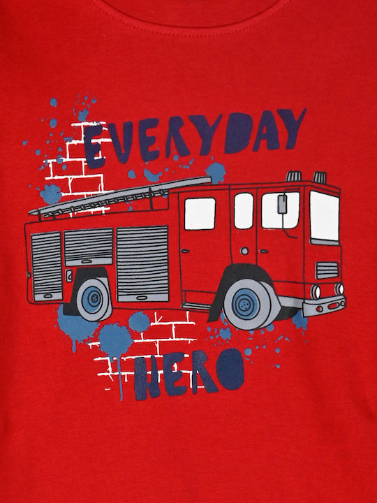 Energiers Детска пижама Зимна Indigo Firetruck