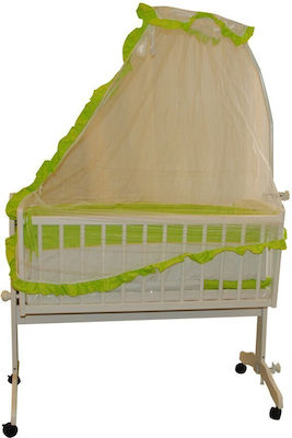 Beboulino Baby Cradle Bedding Set Love 6pcs Green