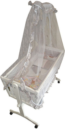 Beboulino Baby Cradle Bedding Set Carouzel 6pcs Gray