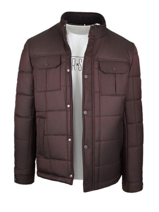 La Pupa Herren Winter Jacke Lässig Wasserdicht Bordeaux