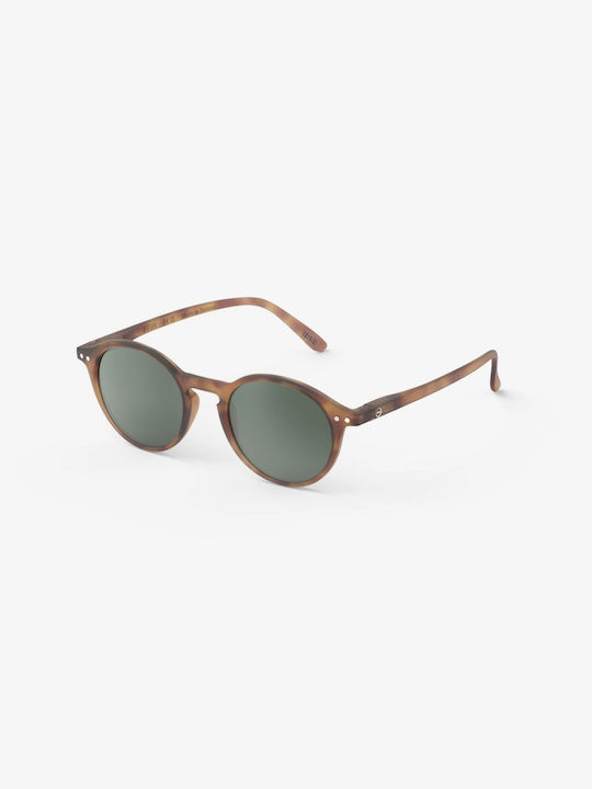 Izipizi D Sun Sunglasses with Havane Tartaruga Frame and Green Lens