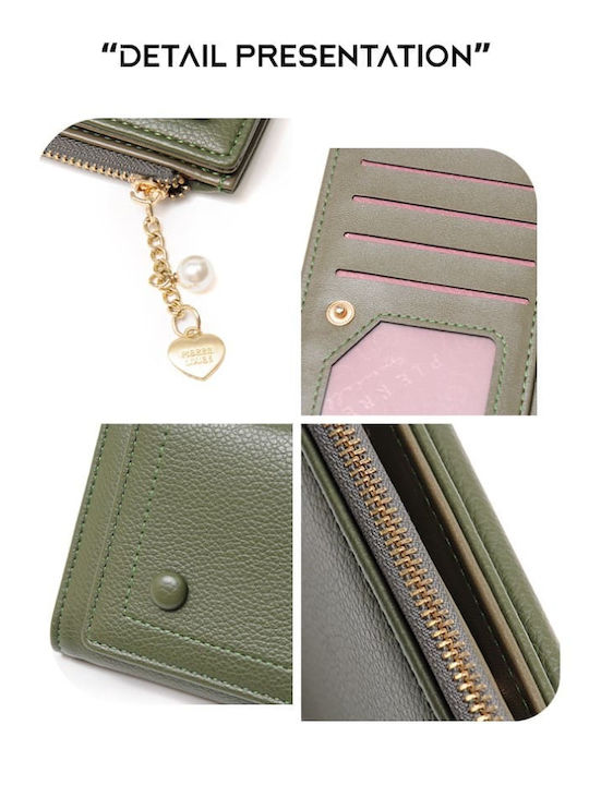 Large Women's Wallet Cards Green