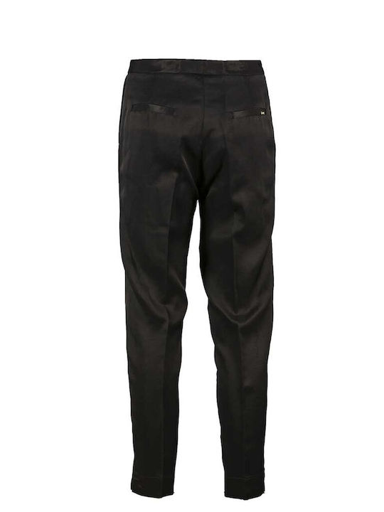 Gaudi Women's Fabric Trousers in Regular Fit Black