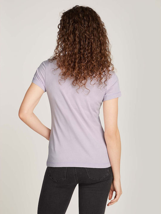 Calvin Klein Women's T-shirt Purple