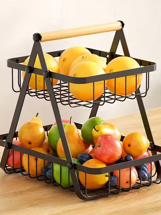 Keskor Metallic Fruit Bowl 31x21x31cm