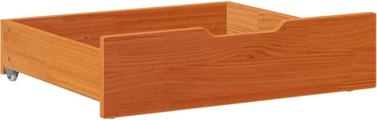 vidaXL Bed Drawer made of Wood Brown Candle 65x55x16cm 2pcs
