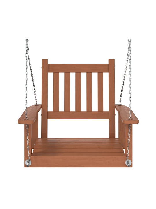 Wooden Swing Brown with 110kg Maximum Weight Capacity L73.5xW65xH63cm