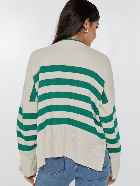Damen Pullover Gestreift Fuchs