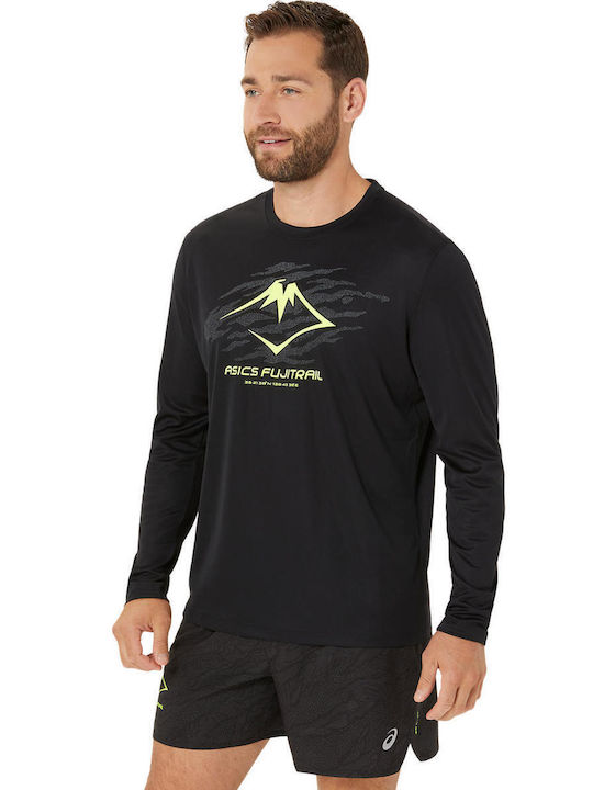 ASICS Fujitrail Men's Long Sleeve Blouse Black