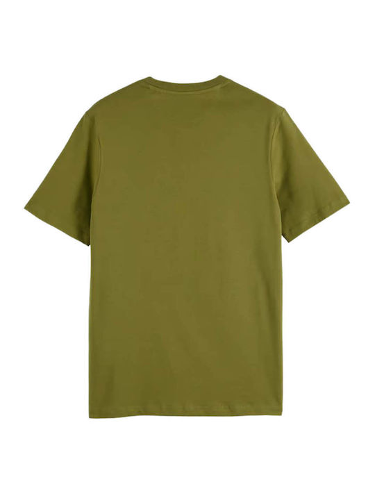 Scotch & Soda Men's Short Sleeve T-shirt Moss Green