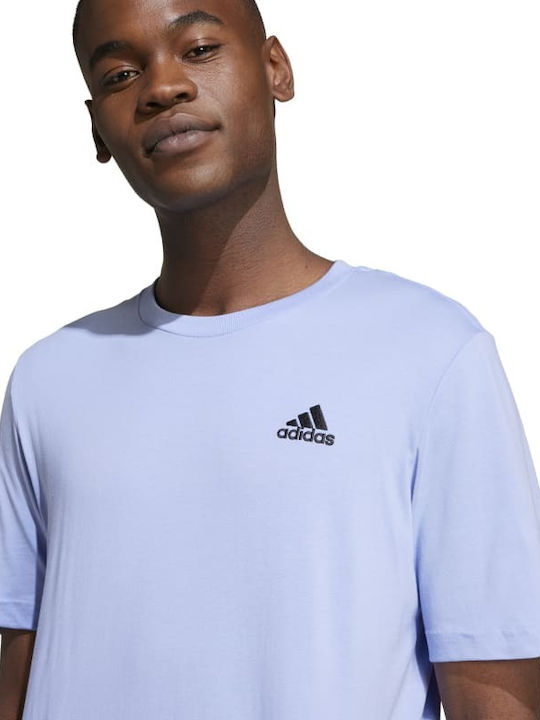 Adidas T-shirt Bărbătesc cu Mânecă Scurtă Albastru deschis