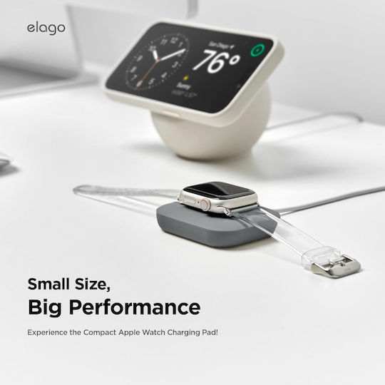 Elago Pad de Încărcare Magnetic Apple Watch Galaxy Watch Gri Închis