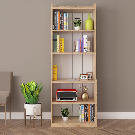 Βιβλιοθήκη Neat Φυσικό Χρώμα Ξύλου 60x30x180εκ. Βιβλιοθήκη Neat Φυσικό Χρώμα Ξύλου 60x30x180εκ.