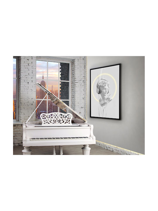 Busto Πίνακας σε Καμβά με LED Φωτισμό 80x120cm