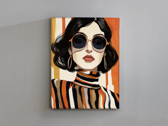 Orange Картина Платнен 90x120см