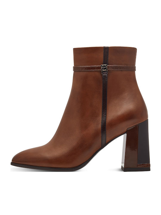 Leder Stiefeletten Damen Braun