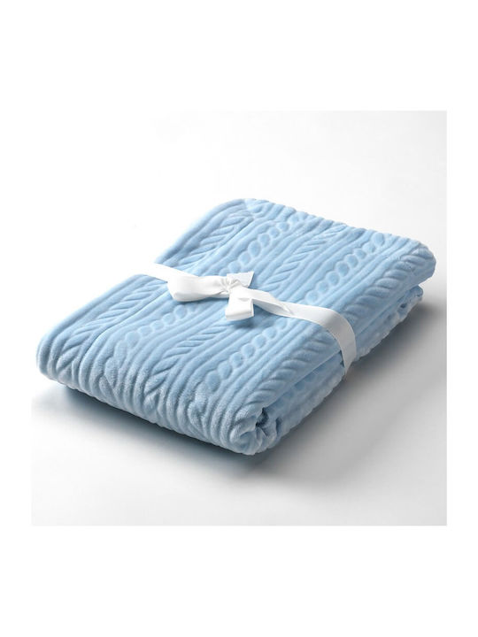 Morven Blanket Nursery Swaddling Blankets Mimos G84 Velvet Blue 80x110cm.