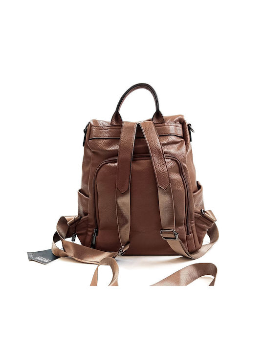 Enrico Coveri Damen Tasche Rucksack Braun