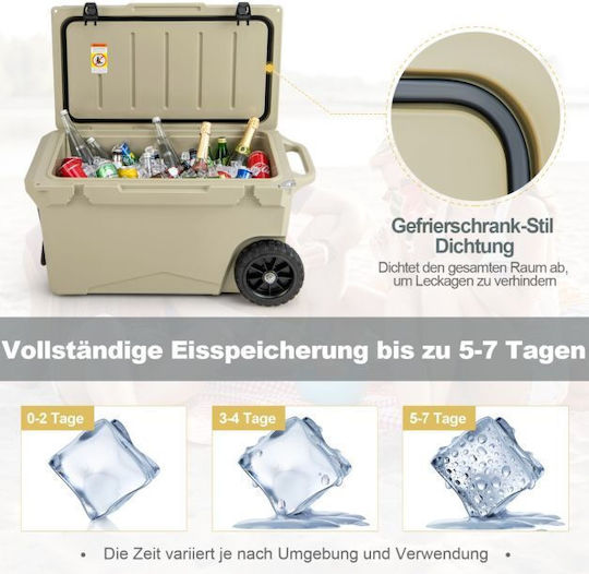 Costway Frigider Portabil 71lt Ecru