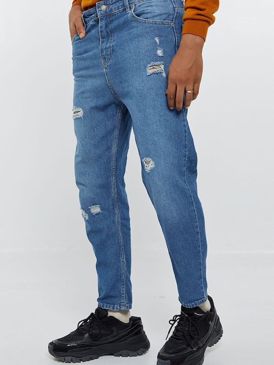 Ανδρικό Παντελόνι Τζιν Boyfriend Fit Μπλε