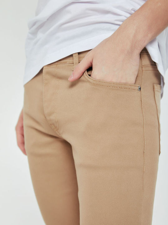 Мъжки Дънкови Панталони Dark Beige
