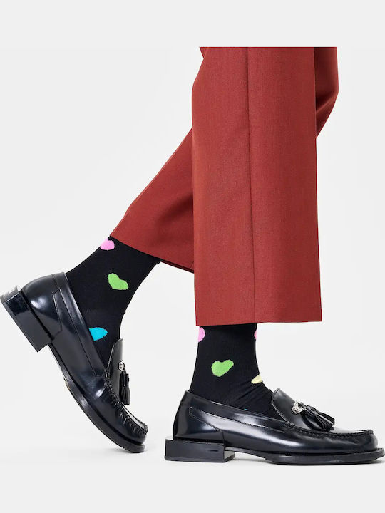 Happy Socks Heart Γυναικείες Κάλτσες Black Happy Socks Heart Γυναικείες Κάλτσες Black