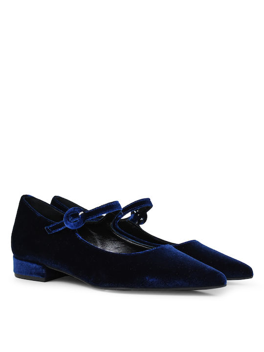 Tsakiris Mallas Blue Low Heels Mary Jane