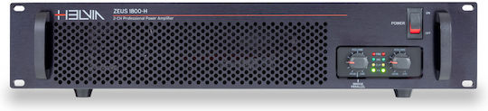 Helvia ZEUS 1800-H Τελικός Ενισχυτής PA 2 Καναλιών 900W/4Ω 600W/8Ω