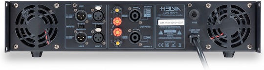 Helvia ZEUS 1800-H Τελικός Ενισχυτής PA 2 Καναλιών 900W/4Ω 600W/8Ω