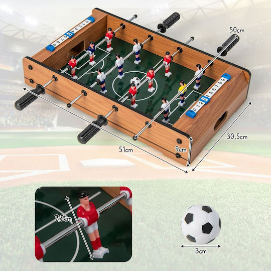 Costway Wooden Football Tabletop L51xW30.5xH9cm