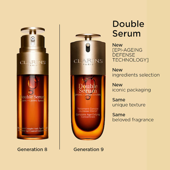 Clarins Double Moisturizing & Anti-aging Serum Face for Radiance & Firming 75ml