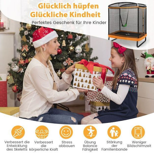 Costway Trampolin Kinder Durchmesser 190cm mit Netz