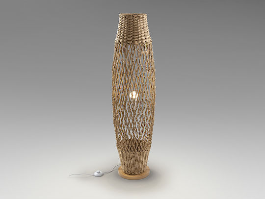 Yaiza Lampa de podea Î119xL32cm. cu Soclu pentru Bec E27 Bej
