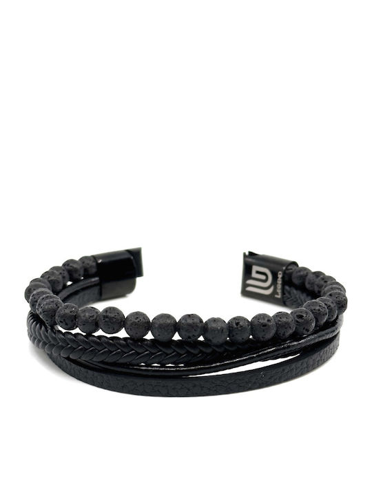 Legend Accessories Ανδρικό Βραχιόλι από Δέρμα 23cm