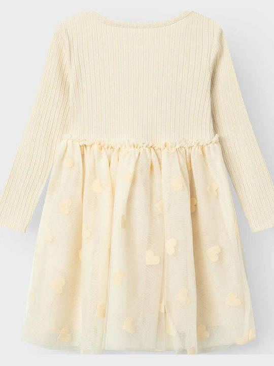 Kinderkleid Langärmelig Tüll Summer Sand Yellow