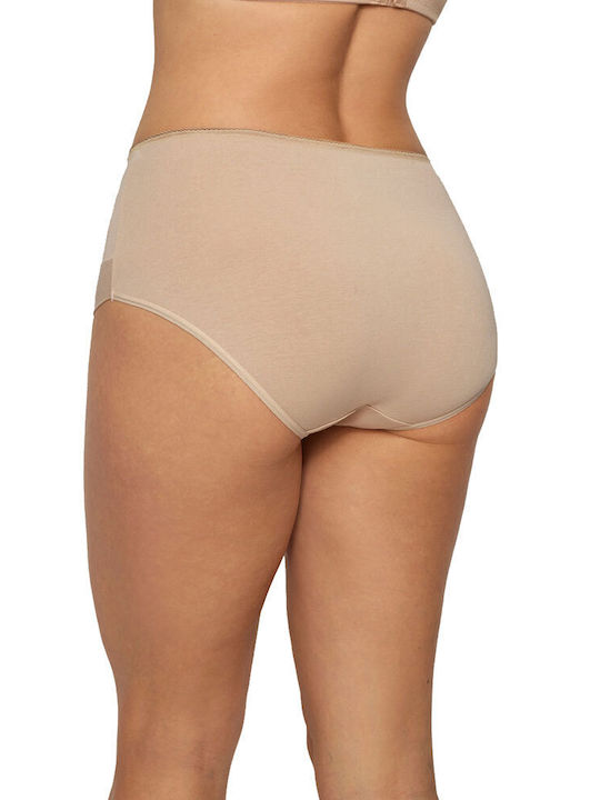 Promise Памучни Висока талия Дамско Slip 2Pack Beige