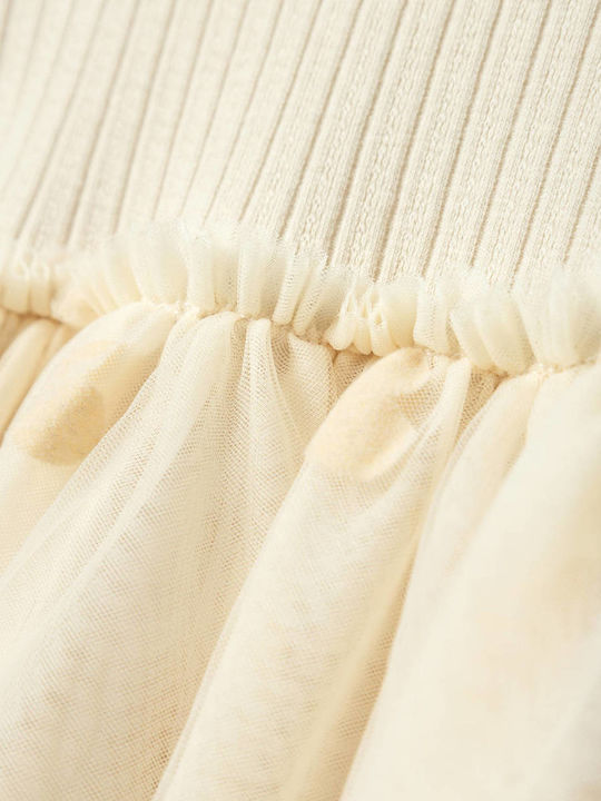 Kinderkleid Langärmelig Tüll Summer Sand Yellow