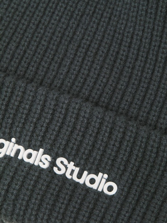 Beanie Ανδρικός Σκούφος Πλεκτός σε Γκρι χρώμα