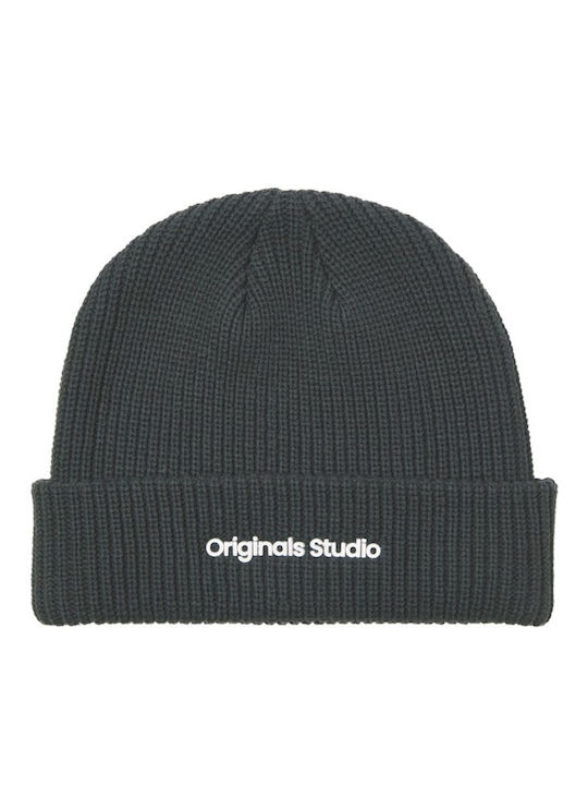 Beanie Ανδρικός Σκούφος Πλεκτός σε Γκρι χρώμα