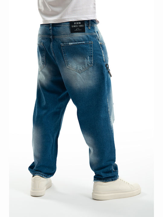 Ανδρικό Παντελόνι Τζιν Baggy Μπλε