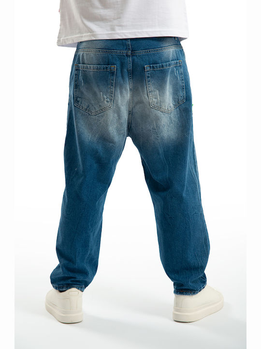 Ανδρικό Παντελόνι Τζιν Baggy Μπλε