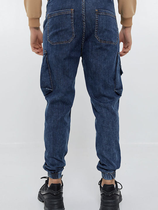 Men's Jeans Pants Cargo Blue