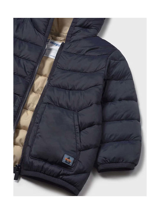 Mayoral Kids Quilted Jacket Blue