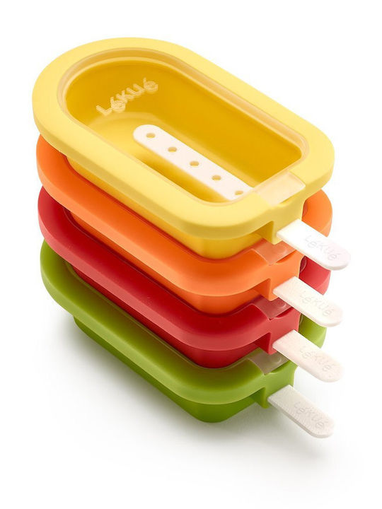 Lekue Silicone Ice Cream & Ice Lolly Baking Pan 4pcs